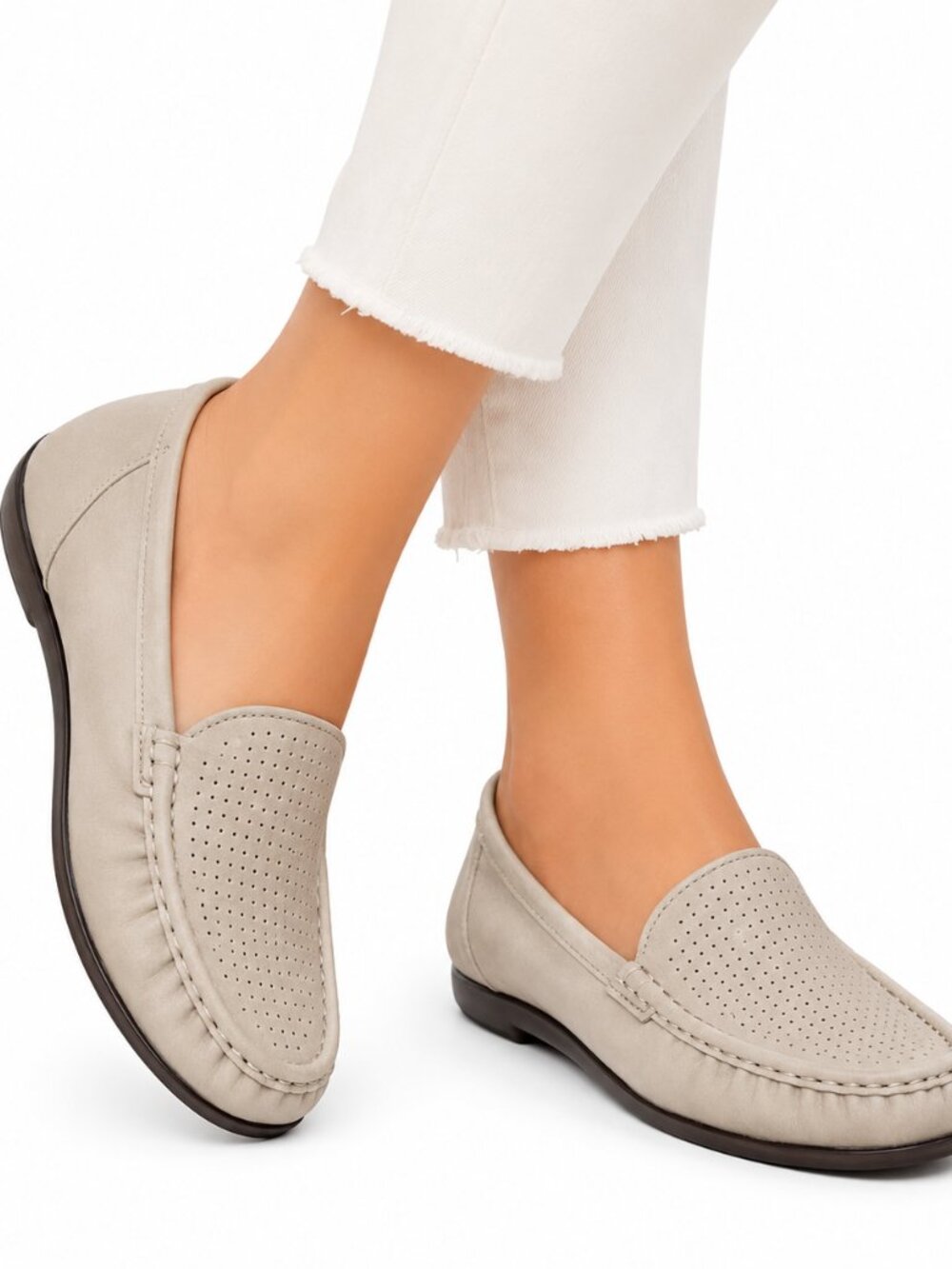 SAS Perforated Slip-On Loafers
